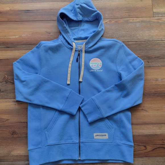 Life is Good W's Colorful Wave Simply True Fleece Zip Hoodie - Picture 2 of 9